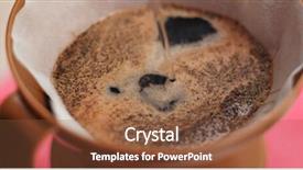  Presentation with medical iv drip - PPT layouts featuring making drip coffee at home background and a  colored foreground