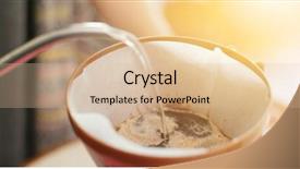  Presentation with medical iv drip - Cool new slides with making drip coffee at home backdrop and a  colored foreground