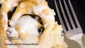  Presentation with cinnamon - Beautiful PPT theme featuring making-everybody-s-favorite-homemade backdrop and a lemonade colored foreground