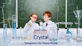  Presentation with education for sustainable development - Beautiful PPT layouts featuring making experiments in the laboratory backdrop and a lemonade colored foreground