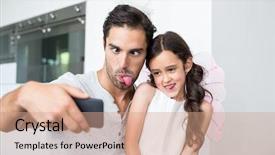  Presentation with faces - Cool new PPT layouts with making faces while taking self backdrop and a  colored foreground