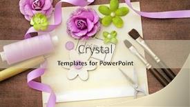  Presentation with scrapbooking - Slides having making-greeting-card-scrapbooking-greeting background and a lemonade colored foreground