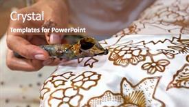  Presentation with batik indonesia - Slide deck featuring making is part of indonesia background and a red colored foreground