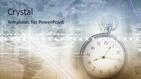  Presentation with business technology concepts digital lifestyle - Theme consisting of making life count - pocket watch and business concepts background and a  colored foreground