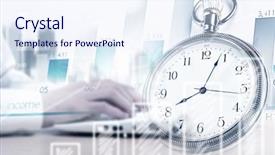  Presentation with business technology concepts digital lifestyle - Slide set having making life count - pocket watch and business concepts background and a sky blue colored foreground