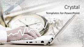  Presentation with business technology concepts digital lifestyle - Cool new presentation theme with making life count - pocket watch and business concepts backdrop and a  colored foreground