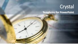  Presentation with business technology concepts digital lifestyle - Amazing PPT layouts having making life count - pocket watch and business concepts backdrop and a seafoam green colored foreground