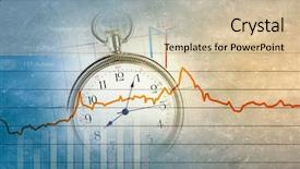  Presentation with digital - Colorful slide set enhanced with making life count - pocket watch and business concepts backdrop and a  colored foreground