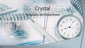  Presentation with digital - Slide deck having making life count - pocket watch and business concepts background and a  colored foreground