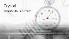  Presentation with digital - Colorful slide set enhanced with making life count - pocket watch and business concepts backdrop and a  colored foreground