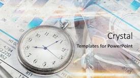  Presentation with business technology concepts digital lifestyle - Slide set featuring making life count - pocket watch and business concepts background and a  colored foreground