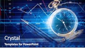  Presentation with digital - Slide set enhanced with making life count - pocket watch and business concepts background and a  colored foreground