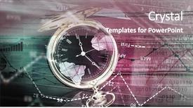  Presentation with business technology concepts digital lifestyle - Slides enhanced with making life count - pocket watch and business concepts background and a  colored foreground