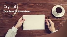  Presentation with forget - Presentation theme consisting of making notes not to forget background and a tawny brown colored foreground