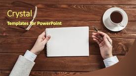  Presentation with forget - Beautiful PPT theme featuring making notes not to forget backdrop and a tawny brown colored foreground