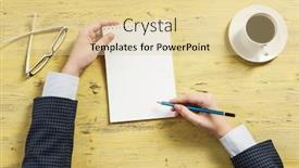  Presentation with forget - PPT theme consisting of making notes not to forget background and a blonde colored foreground