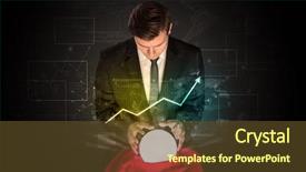  Presentation with magic ball - PPT layouts having making predictions of the future background and a tawny brown colored foreground