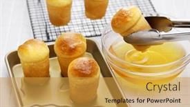  Presentation with rum - Slide set enhanced with making-rum-baba-baba-au background and a gold colored foreground