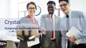  Presentation with social networks - Presentation enhanced with making selfie for social network background and a  colored foreground