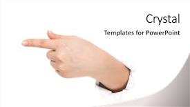  Presentation with paper making - Audience pleasing presentation theme consisting of making sign through a hole backdrop and a white colored foreground