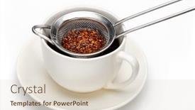  Presentation with tea leaves - Colorful PPT layouts enhanced with making-tea-with-a-traditional backdrop and a lemonade colored foreground