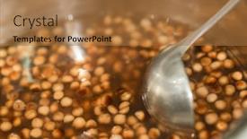  Presentation with tapioca - Colorful presentation enhanced with making the pearl milk tea backdrop and a coral colored foreground