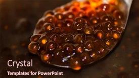  Presentation with tapioca - Presentation theme with making the pearl milk tea background and a wine colored foreground