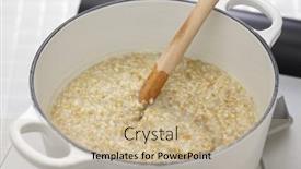  Presentation with traditional - Beautiful slide deck featuring making-traditional-scottish-porridge backdrop and a coral colored foreground