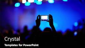  Presentation with concert - Colorful PPT theme enhanced with making video of concert backdrop and a black colored foreground