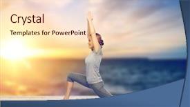  Presentation with black people healing - Colorful slide deck enhanced with making yoga in low lung backdrop and a lemonade colored foreground