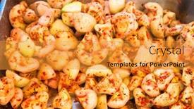  Presentation with chilli - PPT theme enhanced with market in colombo sri lanka background and a gold colored foreground