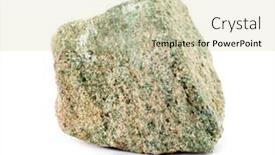  Presentation with mineral - Beautiful presentation design featuring malachite mineral rock backdrop and a soft green colored foreground