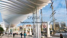  Presentation with sol - Colorful presentation design enhanced with malaga-spain-november-29-2019 backdrop and a  colored foreground