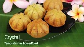  Presentation with cake - Cool new presentation theme with malay food - malaysian traditional cake backdrop and a  colored foreground