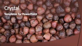  Presentation with fruits on a farm market - Presentation having malay food - texture of malaysian fruits background and a  colored foreground