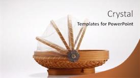  Presentation with container - Amazing presentation theme having malay-traditional-basket-food-container backdrop and a white colored foreground