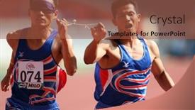  Presentation with track field - Theme with malaysia-august-15-thailand-s background and a red colored foreground