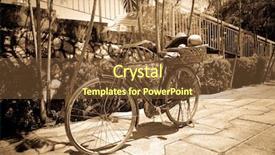  Presentation with malaysia flag - Amazing PPT theme having malaysia flag - retro bicycle in the park backdrop and a  colored foreground