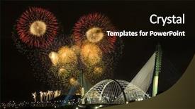  Presentation with show - Cool new presentation design with malaysia independent day - fireworks show backdrop and a black colored foreground