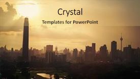  Presentation with kuala lumpur - Slides having malaysia new landmark the tallest background and a lemonade colored foreground