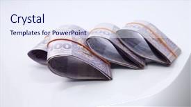  Presentation with ringgit malaysia - Presentation design with malaysia one hundred ringgit on the white background background and a sky blue colored foreground