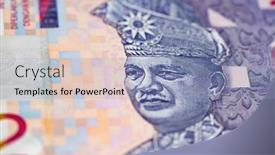  Presentation with ringgit malaysia - Audience pleasing presentation design consisting of malaysian-ringgit-note-depicting-tuanku backdrop and a light blue colored foreground