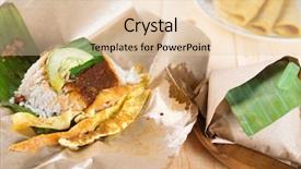  Presentation with lemak - Presentation theme consisting of malaysian traditional food coconut milk background and a lemonade colored foreground