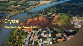  Presentation with german castle - Beautiful PPT theme featuring malbork town and medieval german backdrop and a  colored foreground
