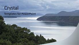  Presentation with sounds - Cool new presentation design with malborough sounds nz backdrop and a light blue colored foreground