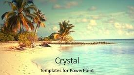  Presentation with maldives - Slide deck consisting of maldives beach background and a blonde colored foreground