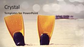  Presentation with maldives - Beautiful presentation design featuring maldives beach backdrop and a mint green colored foreground