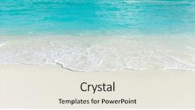  Presentation with maldives - Colorful presentation theme enhanced with maldives island with white sandy backdrop and a sky blue colored foreground