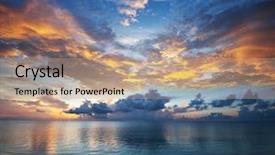  Presentation with maldives - Colorful presentation theme enhanced with maldives serenity backdrop and a coral colored foreground