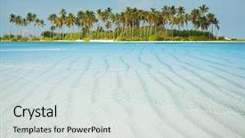  Presentation with serenity - PPT theme enhanced with maldives serenity background and a light gray colored foreground
